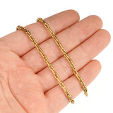Wasserdichte "Star Link" Kette, Vergoldet Stahl, (2,1mm, 1m) 