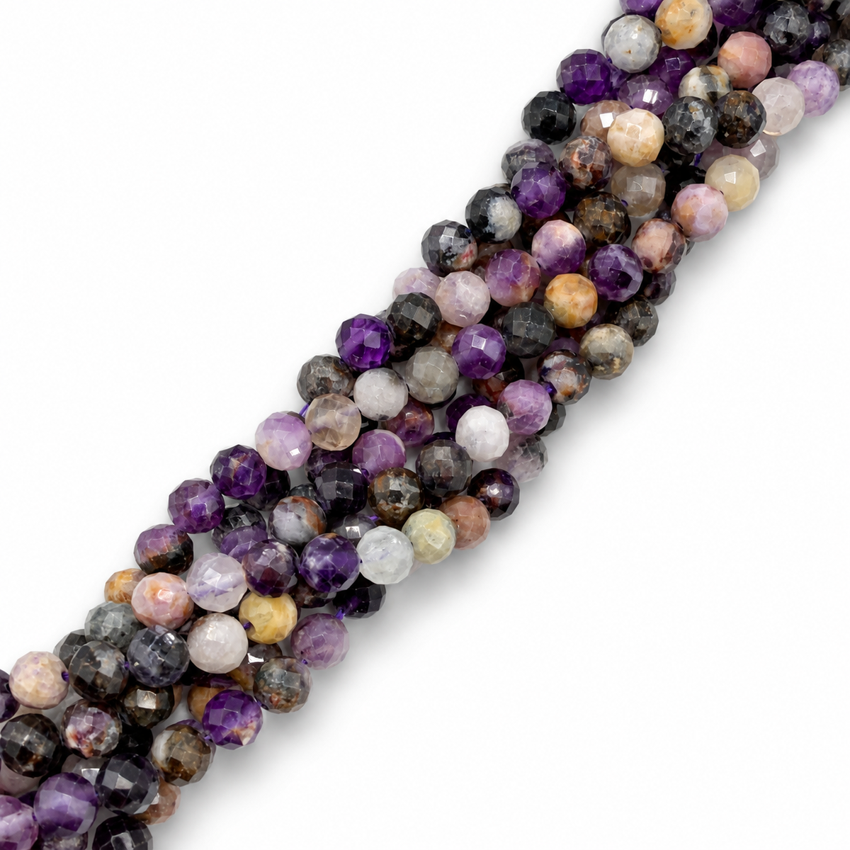 Fluorite Beads – Faceted, Round (6.5mm)