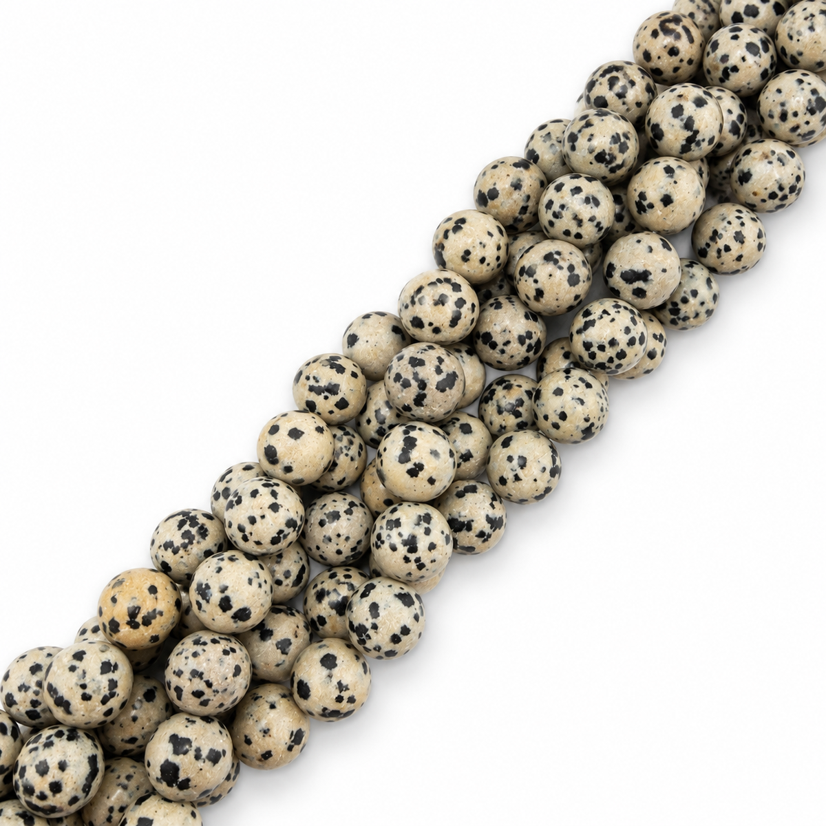 Dalmatiner Jasper Perler – Runde (12mm) 