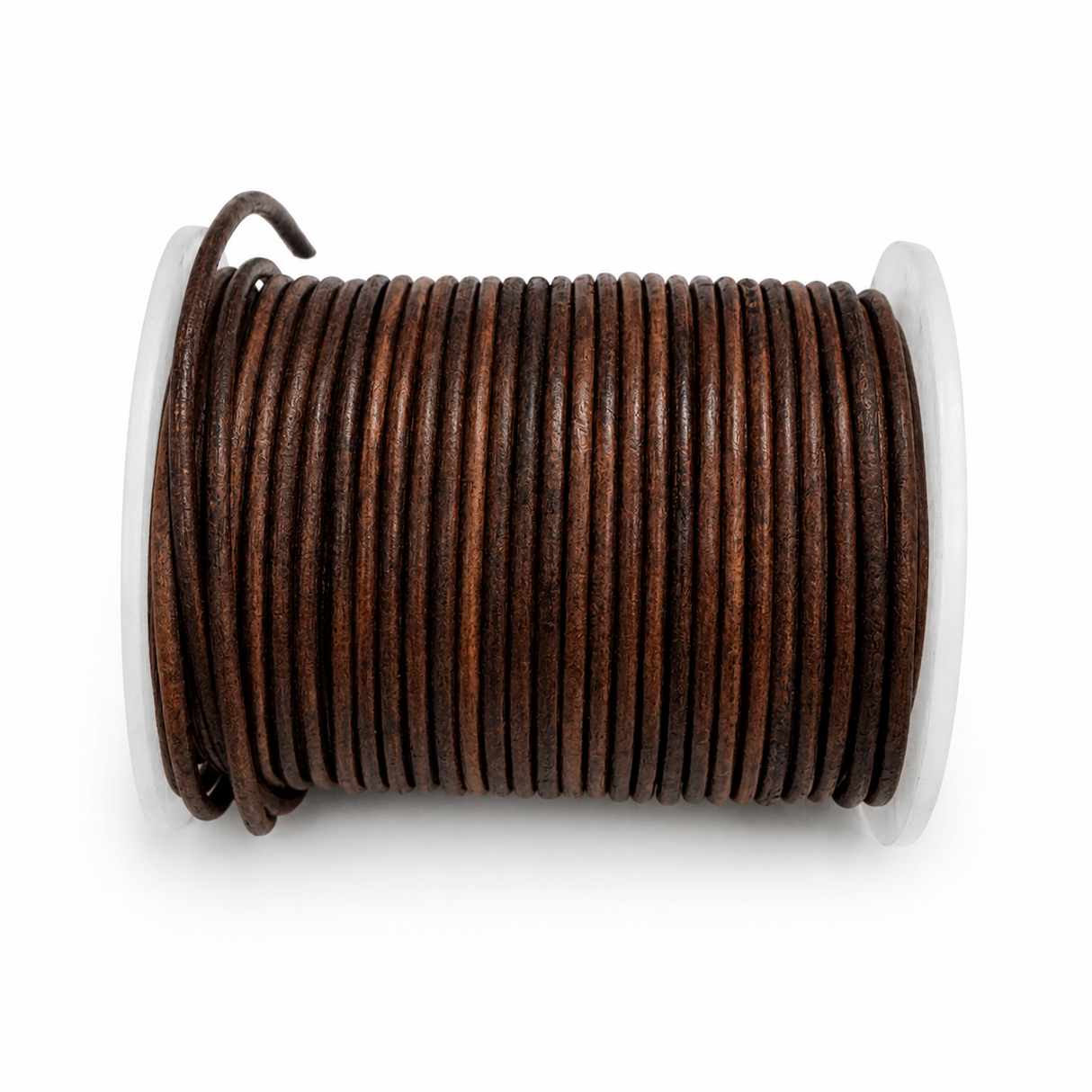 Lærtråd - Sort, Rund, 1,5mm, (10m) 
