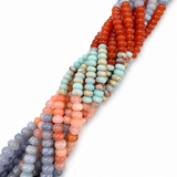 Jade Perler – Gradueret, Rondel (8,5x4,5~5,5mm)