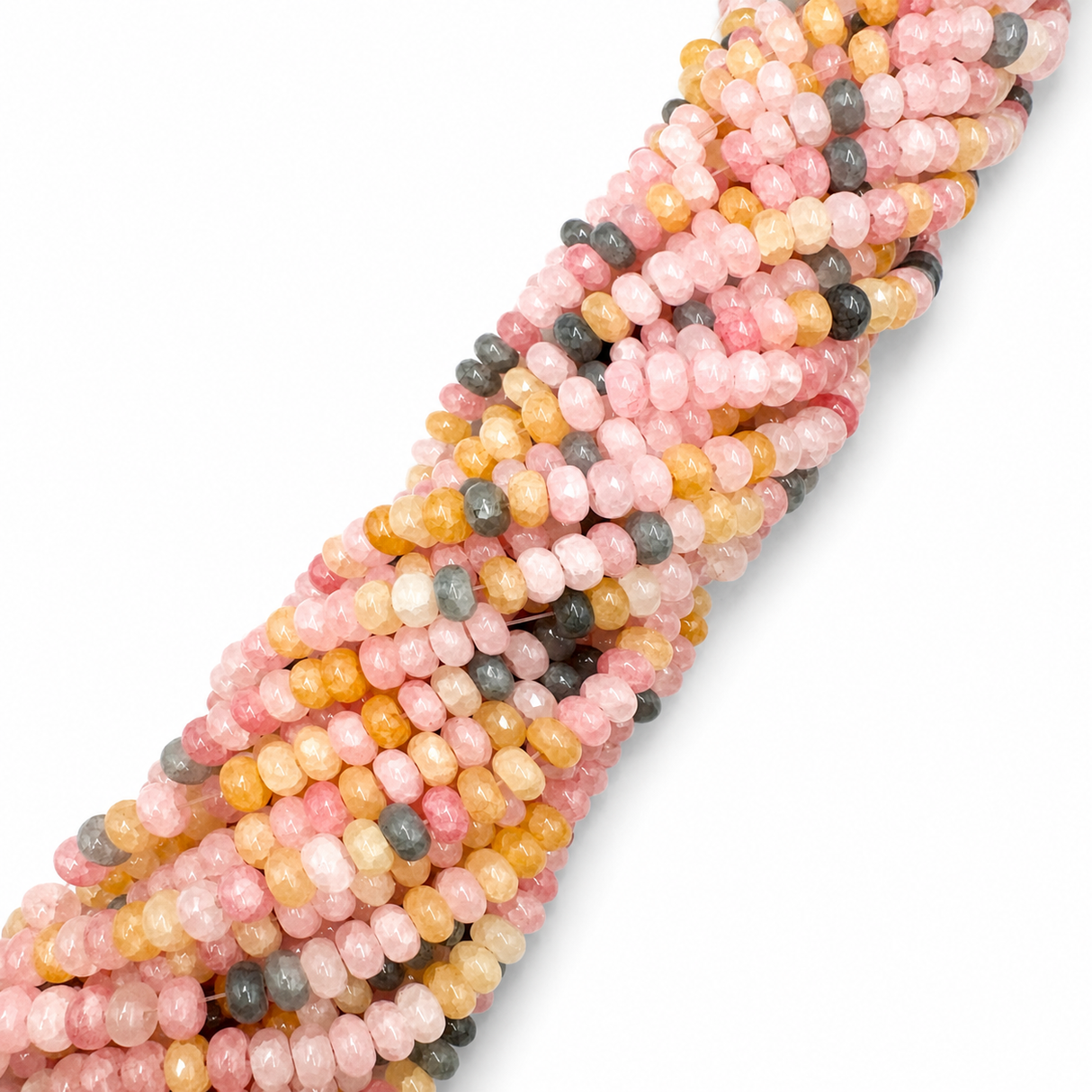 Glasperler – Farve Mix,Rondel (8x5mm)