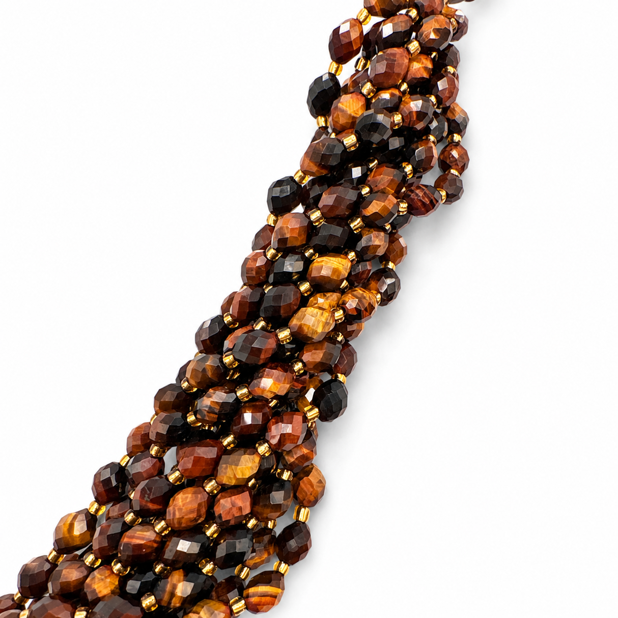 Auction V......Tiger Eye Pearls – Faceted Ovals (8~9x6~8mm) 