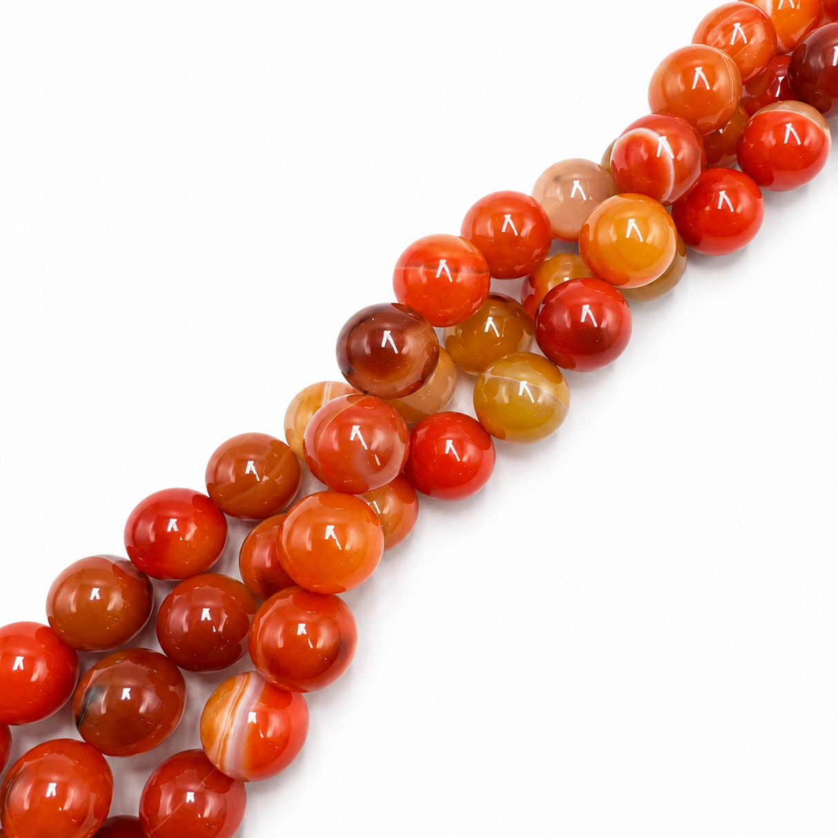 Stripe Agate – Orange (14mm) 