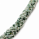 Moss Agate Beads – Faceted, Round (3mm)