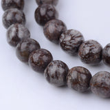 Snowflake Obsidian Pärlor – Runda (10–10,5mm) 