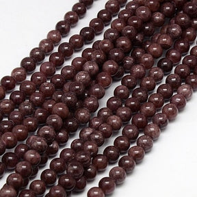 Jade Perler – Mørkerød, Runde (8mm)