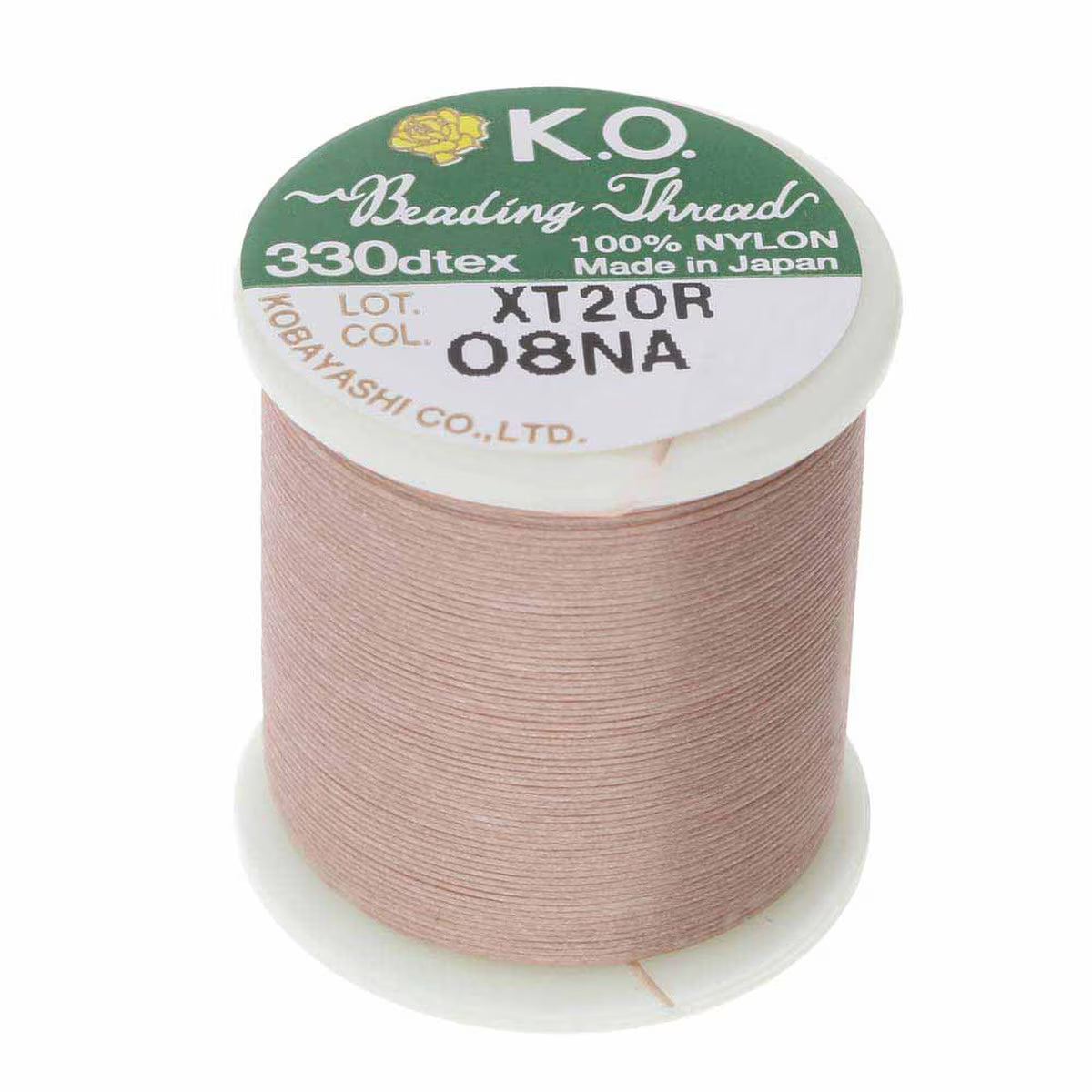 KO Tråd Sæt – 6 Basisfarver, Voksbehandlet Nylon (0,2mm) 6 x 50 m