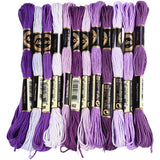 Lilla gradient broderigarn i polyester, 0,5 mm