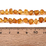 Rav chip perler i gul med seed beads, 4 mm – billede 5