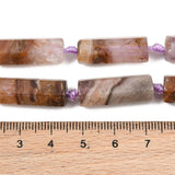 Sekskantede lace agat perler i lilla, 23 mm – billede 5