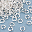 Åbne Øskner – Langtidsholdbar 925 Sterling Sølvbelagt Messing (4x1mm) 10 stk. - Uniq Perler - 126165