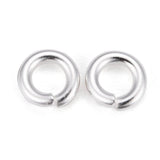 Åbne Øskner – Langtidsholdbar 925 Sterling Sølvbelagt Messing (4x1mm) 10 stk. - Uniq Perler - 126165