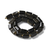 Aflange Obsidian Perler, (10x6,5mm) - Uniq Perler - 450152