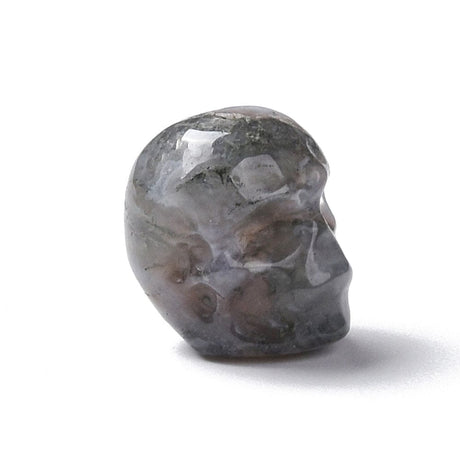 Agat Dødningehoved, 13x10mm, 1 Stk - Uniq Perler - 0001489203