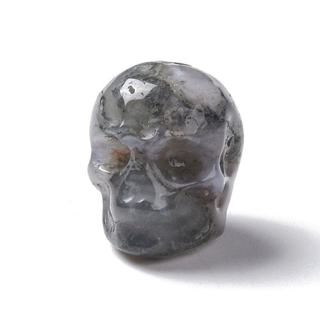 Agat Dødningehoved, 13x10mm, 1 Stk - Uniq Perler - 0001489203