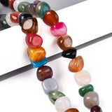 Agat – Farve Mix, Nuggets (6 - 13mm) - Uniq Perler - 115907