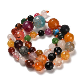 Agate – Multicolored, Graduated (8 - 16mm) - Uniq Perler - 114100