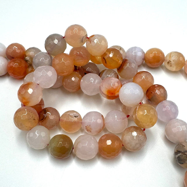 Agat – Orange, Facetteret (14mm) - Uniq Perler - 113131