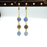 Agat Perler – Blå, Facetteret (8mm) - Uniq Perler - 1741027848