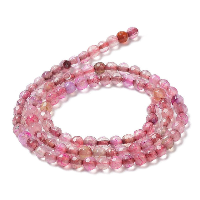 Agat Perler – Facetteret, Lyse Nuancer (3 - 4mm) - Uniq Perler - 111527