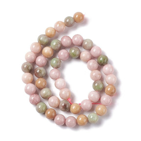 Achat Perlen – Farb-Mix, Rund (8mm) - Uniq Perler - 181841