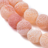 Agat Perler – Frostet, Fersken/Orange (6mm) - Uniq Perler - 111960