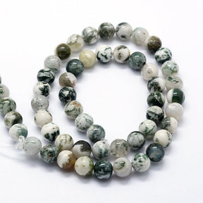 Agate Beads – Green, Round (4mm) - Uniq Perler - 
