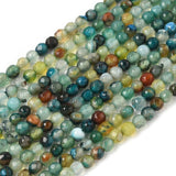 Agat Perler – Mix Farver, Facetteret, Rund (4mm) - Uniq Perler - 551992