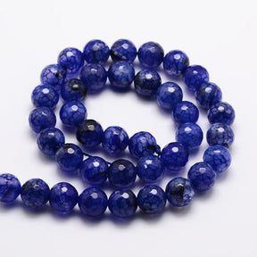 Achat Perlen – Dunkelblau, Facettiert (14mm) - Uniq Perler - 113860