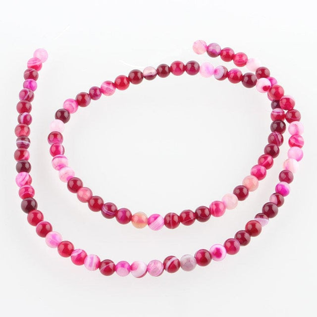 Agat Perler – Pink (4mm) - Uniq Perler - 522248