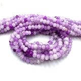 Agat Perler, Rosa/Lilla Rondel, (4x3mm) - Uniq Perler - 778854