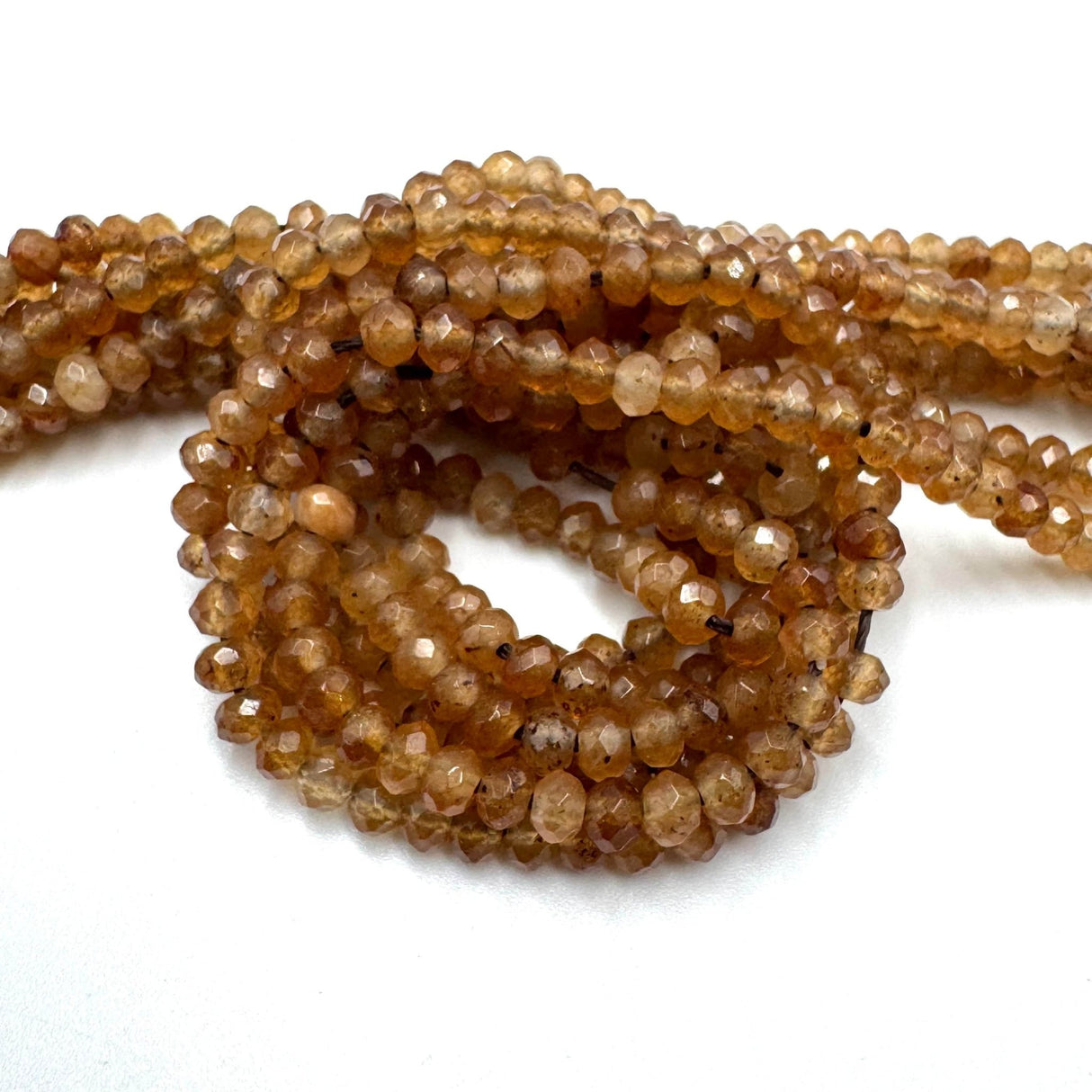 Agat Rondel Perler - Brun (4x3mm) - Uniq Perler - 467003