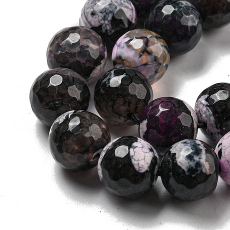 Agat – Sort, Facetteret (12mm) - Uniq Perler - 112827