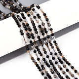 Agat – Sort, Facetteret, Rund (2 - 2,5mm) - Uniq Perler - 116106