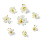 Akryl Blomster, Assorteret Størrelser Og Modeller, Forgyldt, 10 - 27mm,( 80 stk) - Uniq Perler - 112828