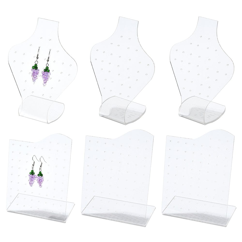 Akryl Display Til Ørestikkere & Øreringe - 4 stk. - Uniq Perler - 114904