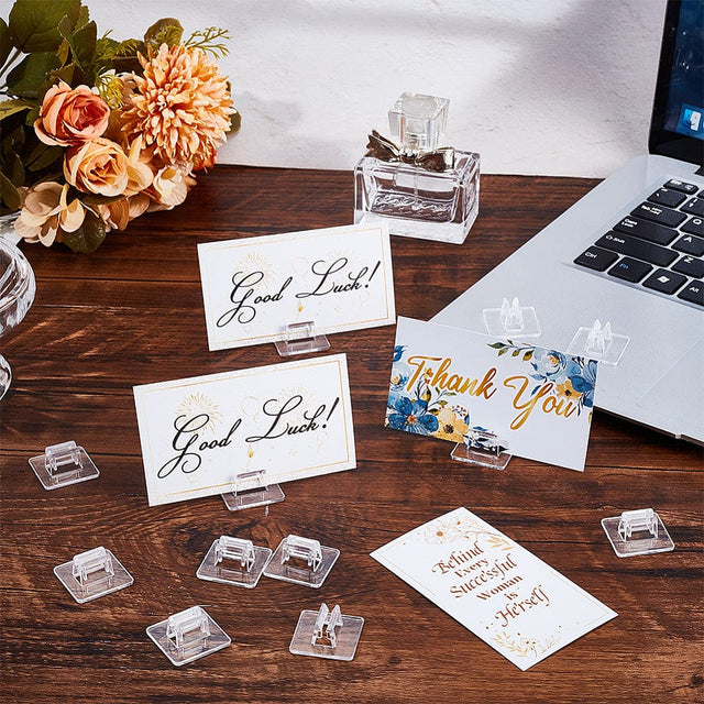 Akryl Kort Eller Prisskilteholder – Klar (2,5x2,5cm), 6 Stk - Uniq Perler - 112431