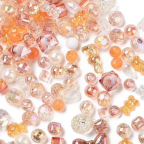 Acrylperlen-Mix, Orangetöne, (100g) - Uniq Perler - 111962