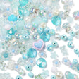 Akryl Perle Mix, Turkis Nuancer, (100gr) - Uniq Perler - 111965