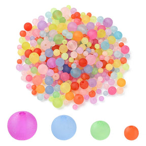 Acrylperlen - Farbmix, Frosted (6 - 12mm) 80g - Uniq Perler - 115749