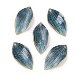 Akryl Vedhæng, Blå, 29x15mm, 2 Stk - Uniq Perler - 0001489575