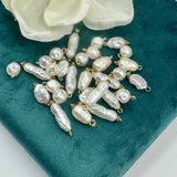 Akryl Vedhæng Med Forgyldt Top, 100gr/Ca 90 Stk. - Uniq Perler - 111375