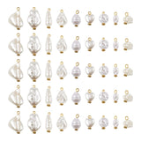 Akryl Vedhæng Med Forgyldt Top, 100gr/Ca 90 Stk. - Uniq Perler - 111375