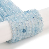 Akvamarin – Blå, Facetteret (4mm) - Uniq Perler - 112370