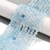 Akvamarin – Blå, Facetteret (4mm) - Uniq Perler - 112370