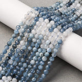 Akvamarin – Blå, Facetteret (4mm) - Uniq Perler - 115897