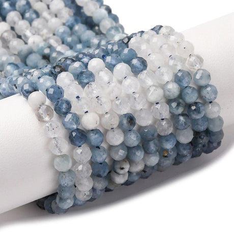 Akvamarin – Blå, Facetteret (4mm) - Uniq Perler - 115897