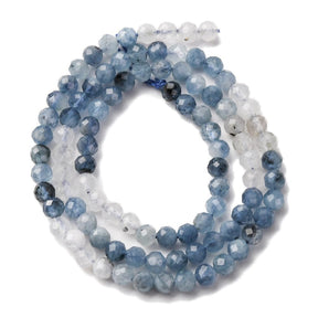Aquamarin – Blau, facettiert (4mm) - Uniq Perler - 115897