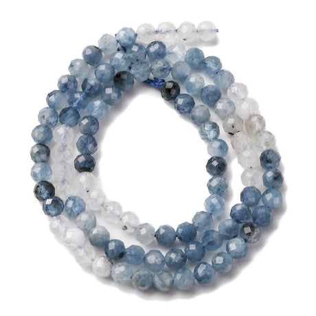 Akvamarin – Blå, Facetteret (4mm) - Uniq Perler - 115897